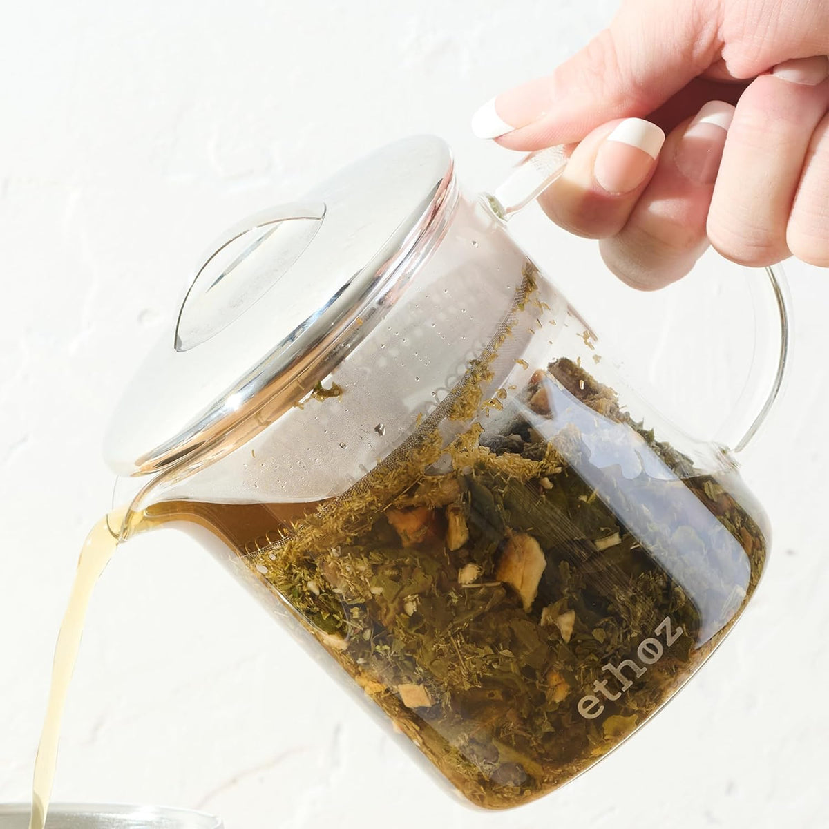 Ethoz by Planetary Design Borosilicate Glass Tea Brewer, Loose-Leaf Infuser