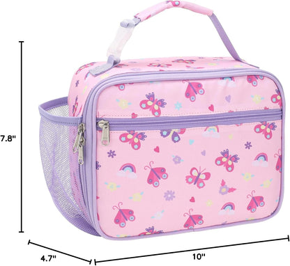 Kids Lunch Bag Boys - Insulated Kids Lunch Box Reusable Lunchbox with Water Bottle Holder Toddler Lunch Tote Bag for School Daycare, Black Dino Fossil
