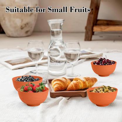 Wheat Straw Bowl Sets,8 PCS Unbreakable Cereal Bowl 26 OZ,Microwave and Dishwasher Safe Bowls,Bowl Sets for Camping and Picnic BPA Free Colorful Salad Bowls for Serving Soup,Oatmeal and Fruit Etc…