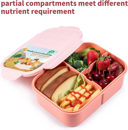 MISS BIG® Bento Box,Bento Box Adult,Lunch Box,Leak Proof Lunch Containers,No BPAs and No Chemical Dyes Bento Lunch Box,Dishwasher and Microwave Safe Lunch Containers for Adults(1900ml Gray)