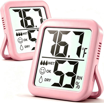 Antonki 2 Pack Room Thermometer Indoor Hygrometer