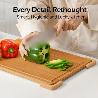 Silicone Cutting Mat, Dishwasher Safe Counter Protector with Grip Base for Stable Food Preparation Silicone Kitchen Accessories