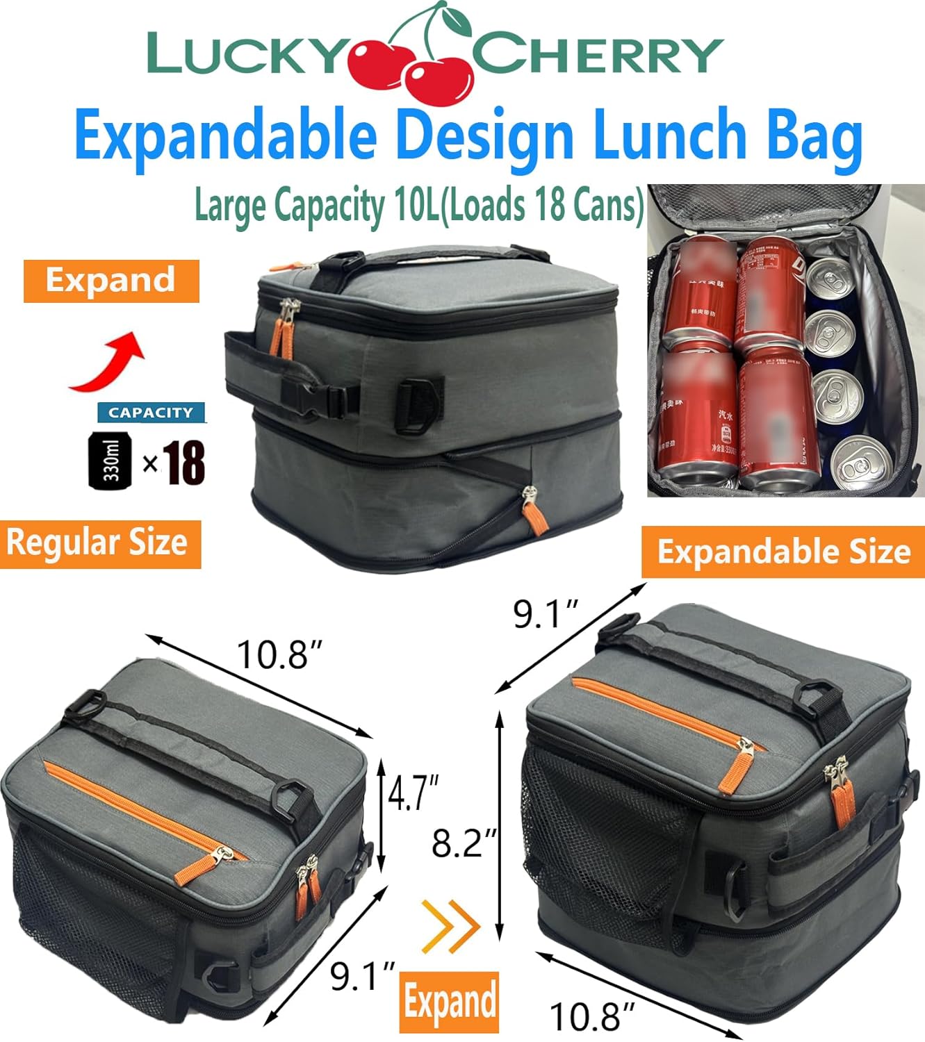 Lunch Box Insulated Lunch bag for Men Teen Kids Boys Adult Portable Stylish Small Lunchbox Special Design for Working Office school Picnic