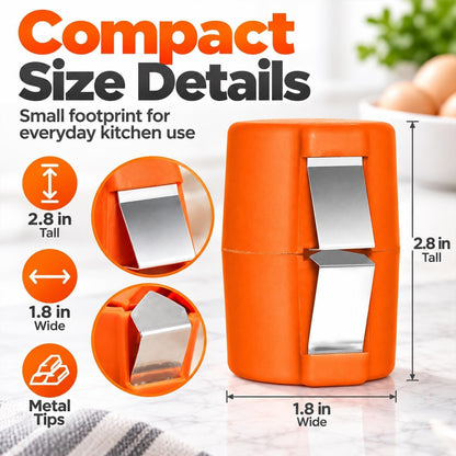 Egg Peeler Portable Tool for Hard Boiled Prep with Crack and Peel Design
