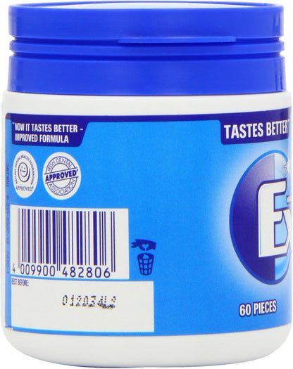 Extra White Chewing Gum Bottle, Sugar Free, Peppermint Flavour, 1 Bottle of 60 Pieces (Pack of 3)
