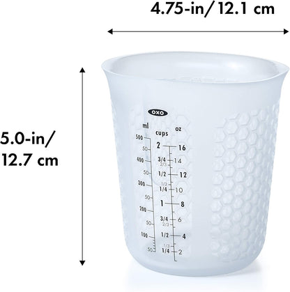 OXO Good Grips 3 Piece Squeeze & Pour Silicone Measuring Cup Set