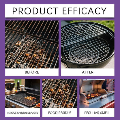 Fast-Acting Heavy-Duty Grill Degreaser Spray, Fast Acting Heavy Duty Grill Degreaser, Barbecue Grills Rack Cleaner, 120ml/4fl.0z, Kitchen Cleaners for All Stubborn Oil Stains
