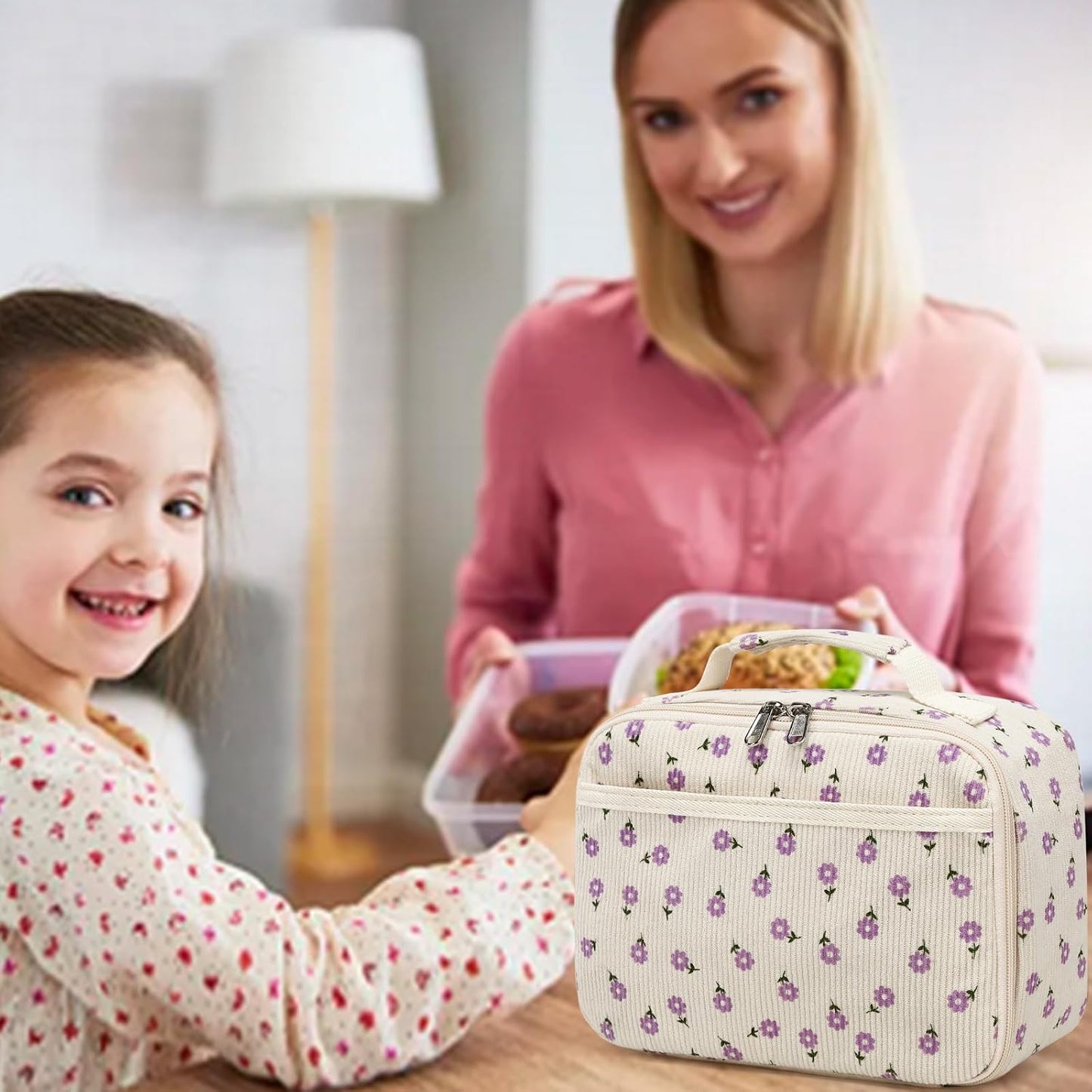 CAMTOP Kids Lunch Box Boys Girls Insulated Lunch Cooler Bag Reusable Lunch Tote Kit for School Travel (094 Tie Dye)