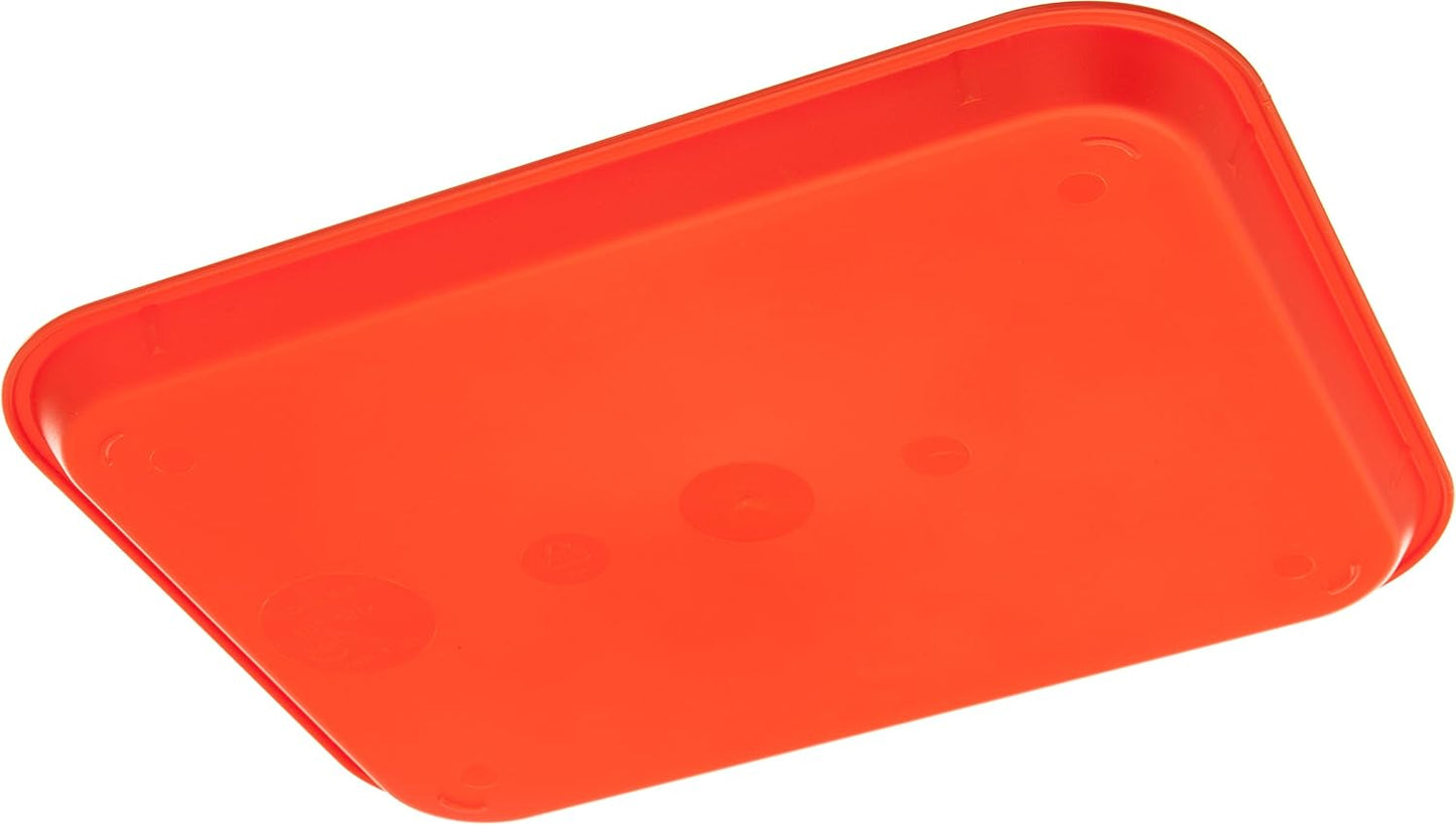Carlisle FoodService Products CT101403 Cafe Standard Plastic Cafeteria/Fast Food Tray, NSF Certified, BPA Free, 14" Length x 10" Width, Black