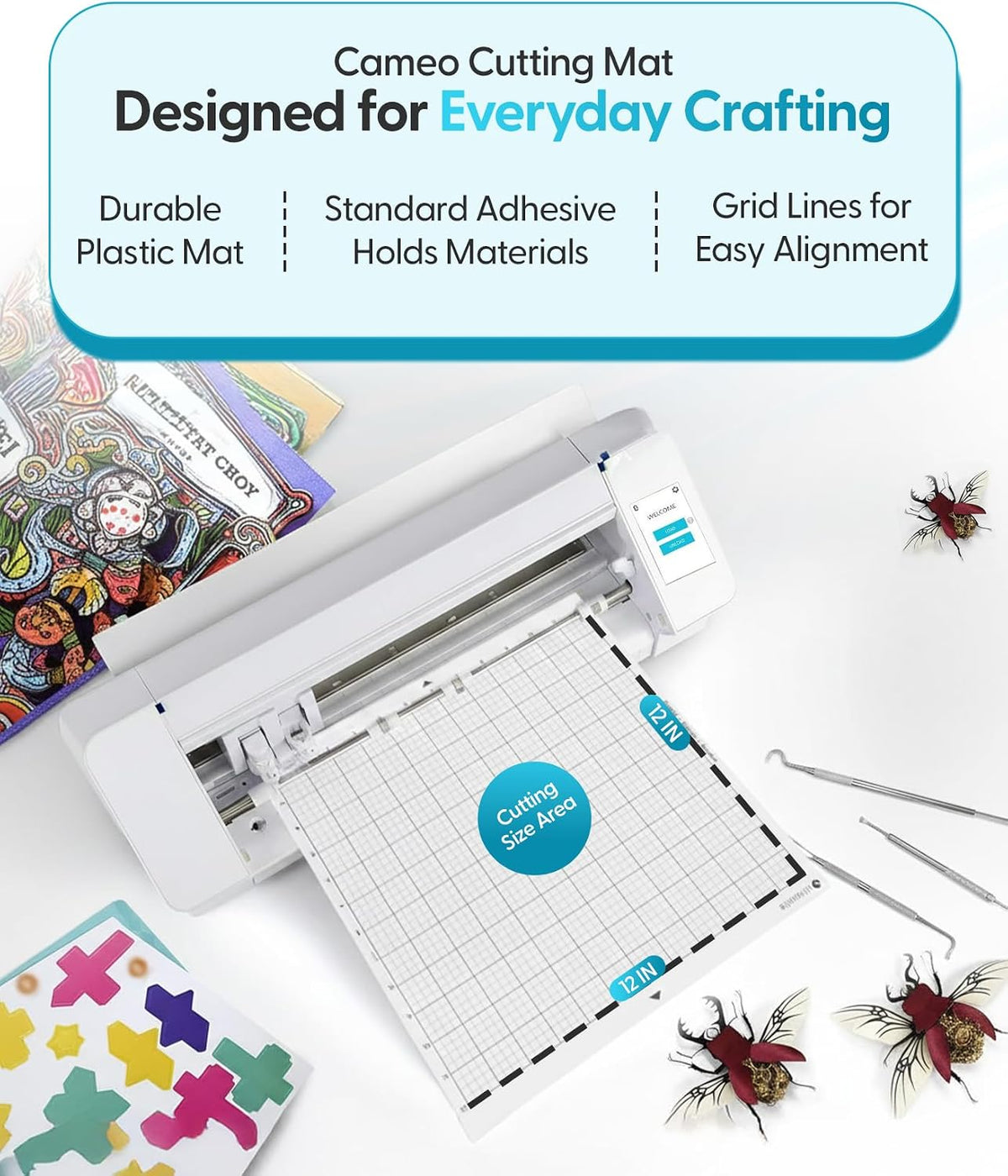Silhouette Cutting Mat for Cameo Machines 12 x 12 inches