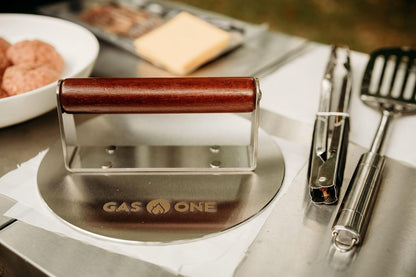 GasOne XL Burger Press – 8.5-inch Burger Press Patty Maker – Stainless Steel Hamburger Smasher Tool with Ergonomic Handle – Meat Smasher for Burgers, Bacon, Grilled Sandwiches