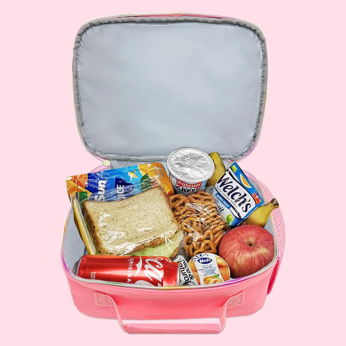 RLGPBON Kids Lunch Bag,Insulated Lunch Box for Girls,Lunch Bag Toddler Teen,School Daycare Cute Travel bags