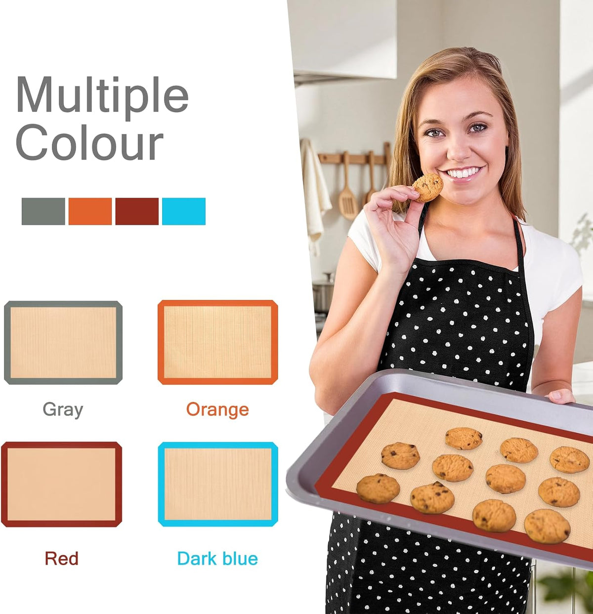 Silicone Baking Mat, Nonstick & Reusable