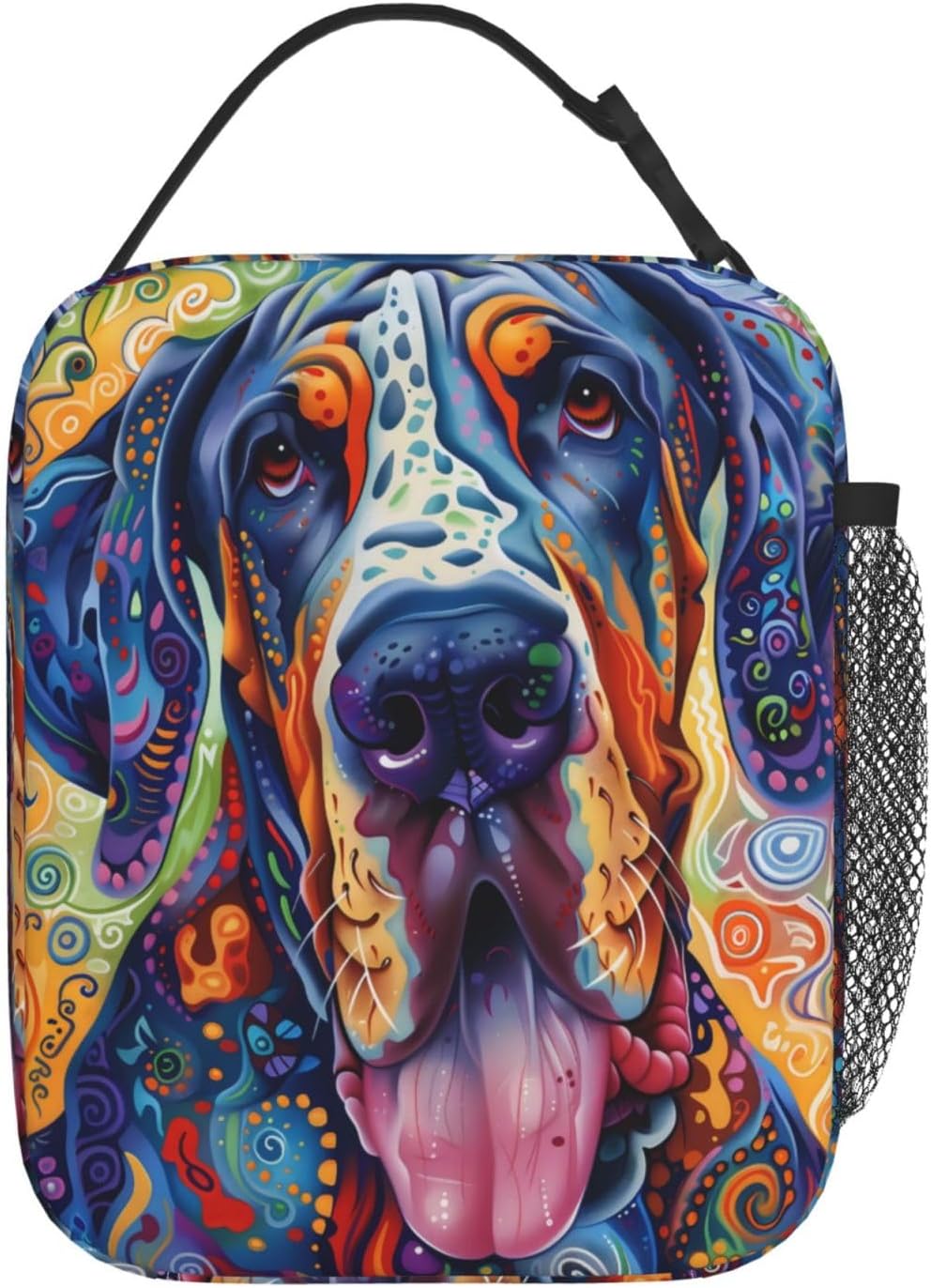 Reusable Sea Otter and Water Lily Lunch Box for Kids Girls Boys Women Adult, Insulated Cute Lunch Bag,Polyester Cooler Handbags Case for School Picnic Work Travel Outdoor Beach or Hiking