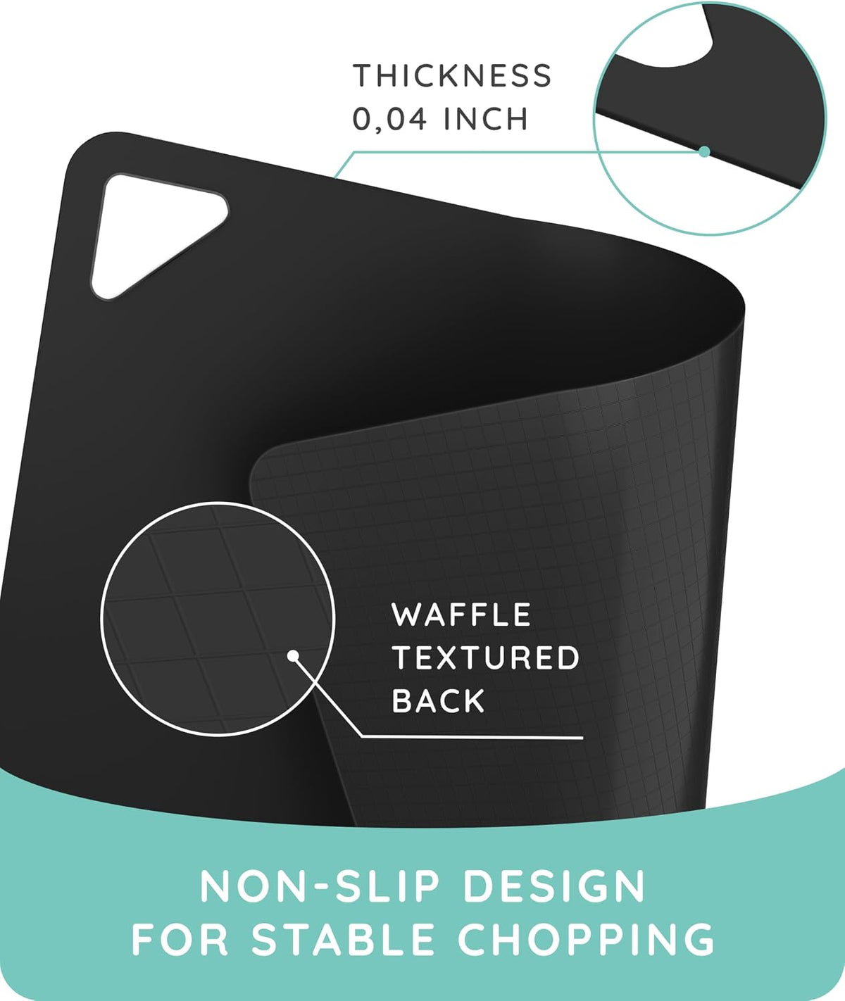 Cutting Boards for Kitchen, Plastic Cutting Board, Dishwasher Safe Cutting Boards with Juice Grooves for Meat, Veggies, Fruits, Easy Grip Handle, Serveware Accessories (Gray)