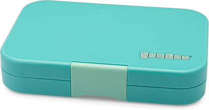Yumbox Tapas Leakproof Bento Box, 5 Compartments, Antibes Blue | Large Capacity Design | Removable Compartment Tray | Easy-Open Single Latch | Ideal for Teens & Adults | Dishwasher-Safe Tray