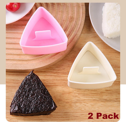 Onigiri Mold Set, 3 Pack Rice Ball Musubi Maker Press Large Triangle Rice Mold, Japanese Sushi Making Kit for Lunch Bento