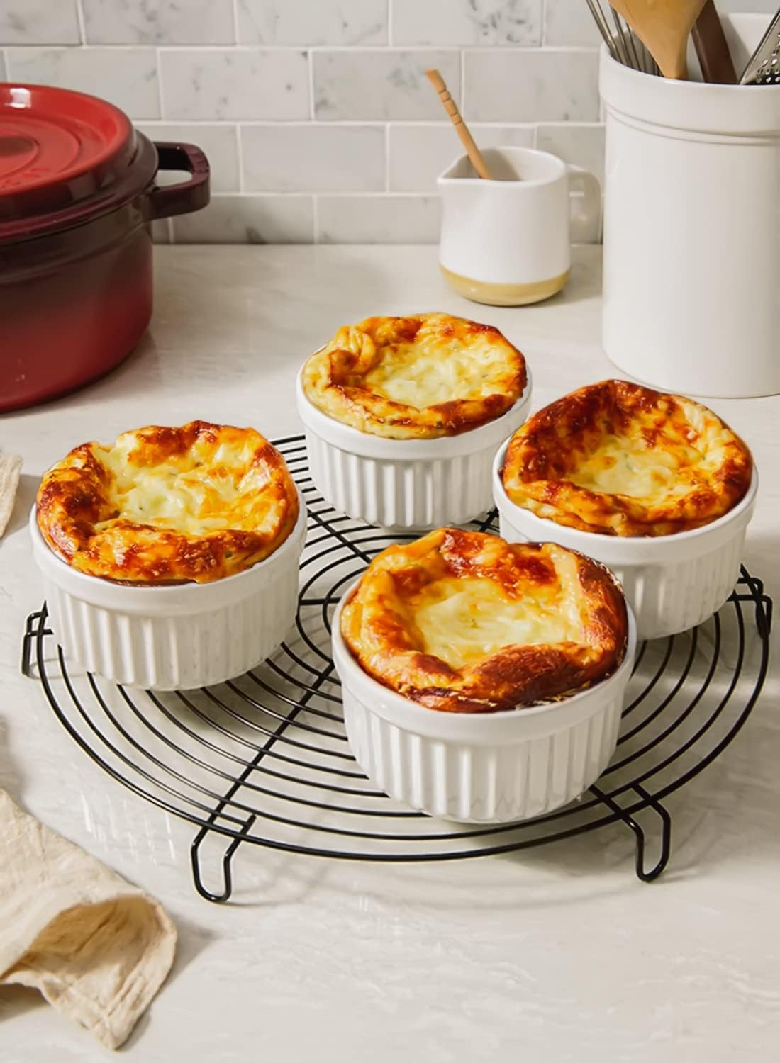 LE TAUCI Sauce Cups 2 OZ, Set of 6, White