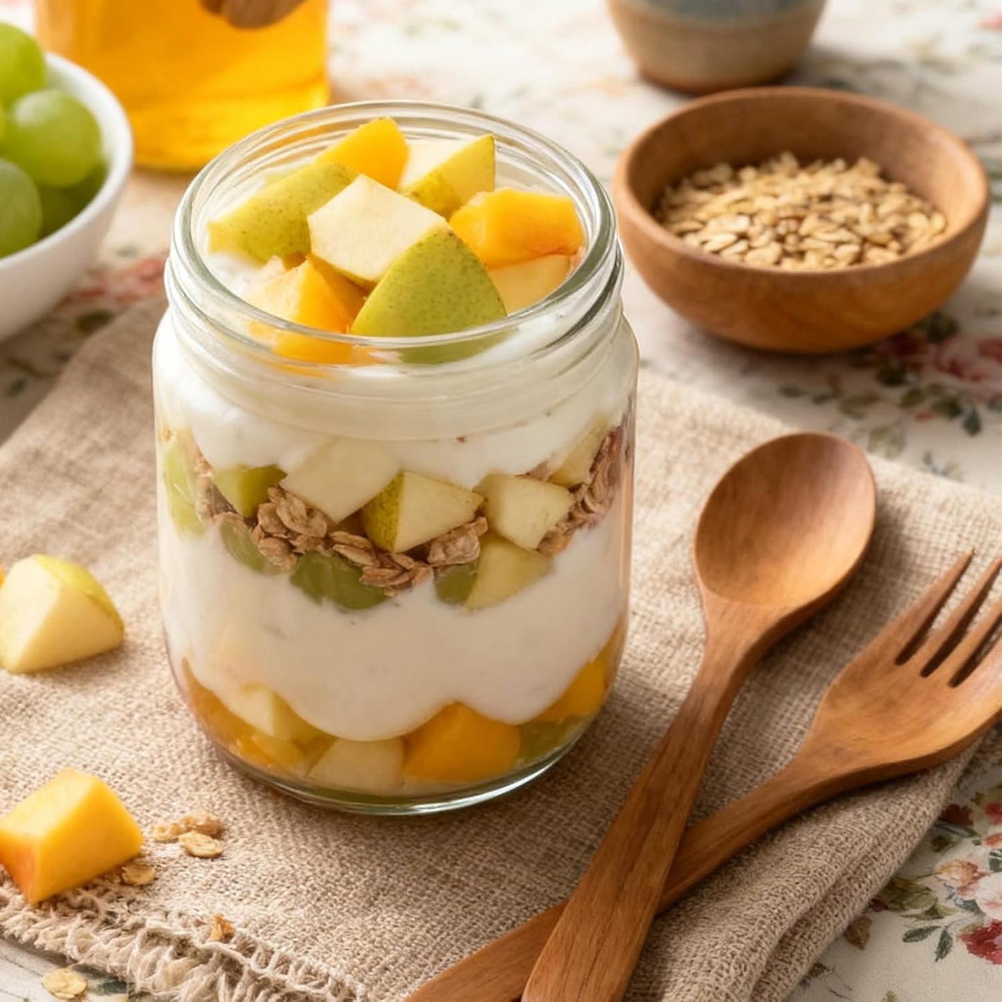 Overnight Oats Containers with Lids, 10oz Wide Mouth Mason Jars with Lids, 9 Pack Glass Jars with Airtight lid for Chia Pudding Yogurt Salad, Meal Prer Oatmeal Jars, Pink