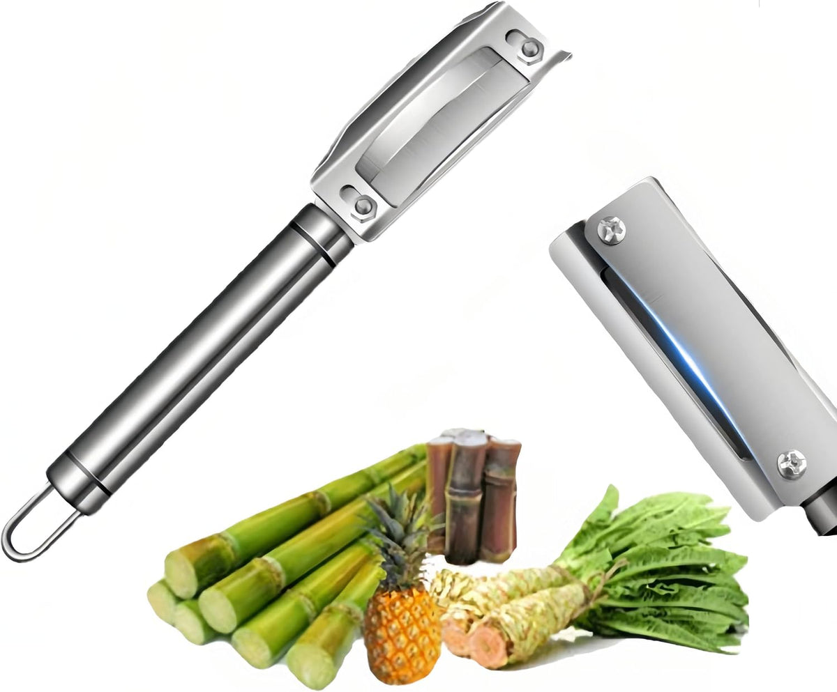Heavy Duty Vegetable Peeler with Ultra Sharp Thick n Strong Blade for Butternut Squash Sugar cane Asparagus,Easy to peeling hard skin of fruits and vegetable