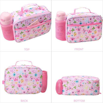 RHCPFOVR Kids Lunch Bag - Insulated Lunch Box for Boys Girls,Washable Lunch Bag and Reusable Toddler Leak-proof Lunchbox for School and Daycare - Colors B