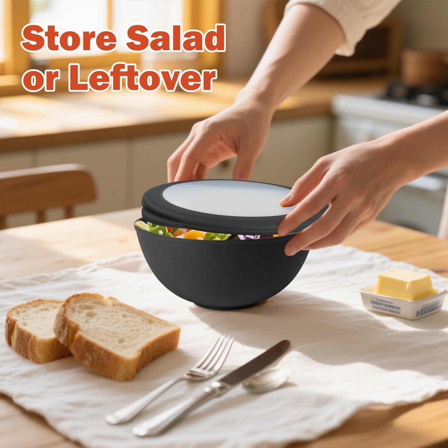 Wrova Wheat Straw Bowls for Kitchen set of 6,Anti-Scald Thick Soup Bowls 40oz,Microwave and Dishwasher Safe Bowl Sets, Unbreakable Cereal Bowl Sets. Vibrant Series