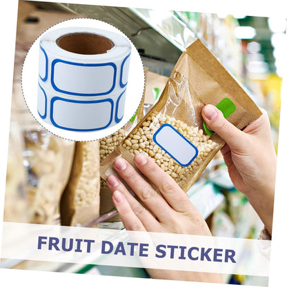 6Rolls Removable Food Date Label Stickers Practical Markers for Containers Easy to Write Strong Adhesive for Kitchen Storage and Organization