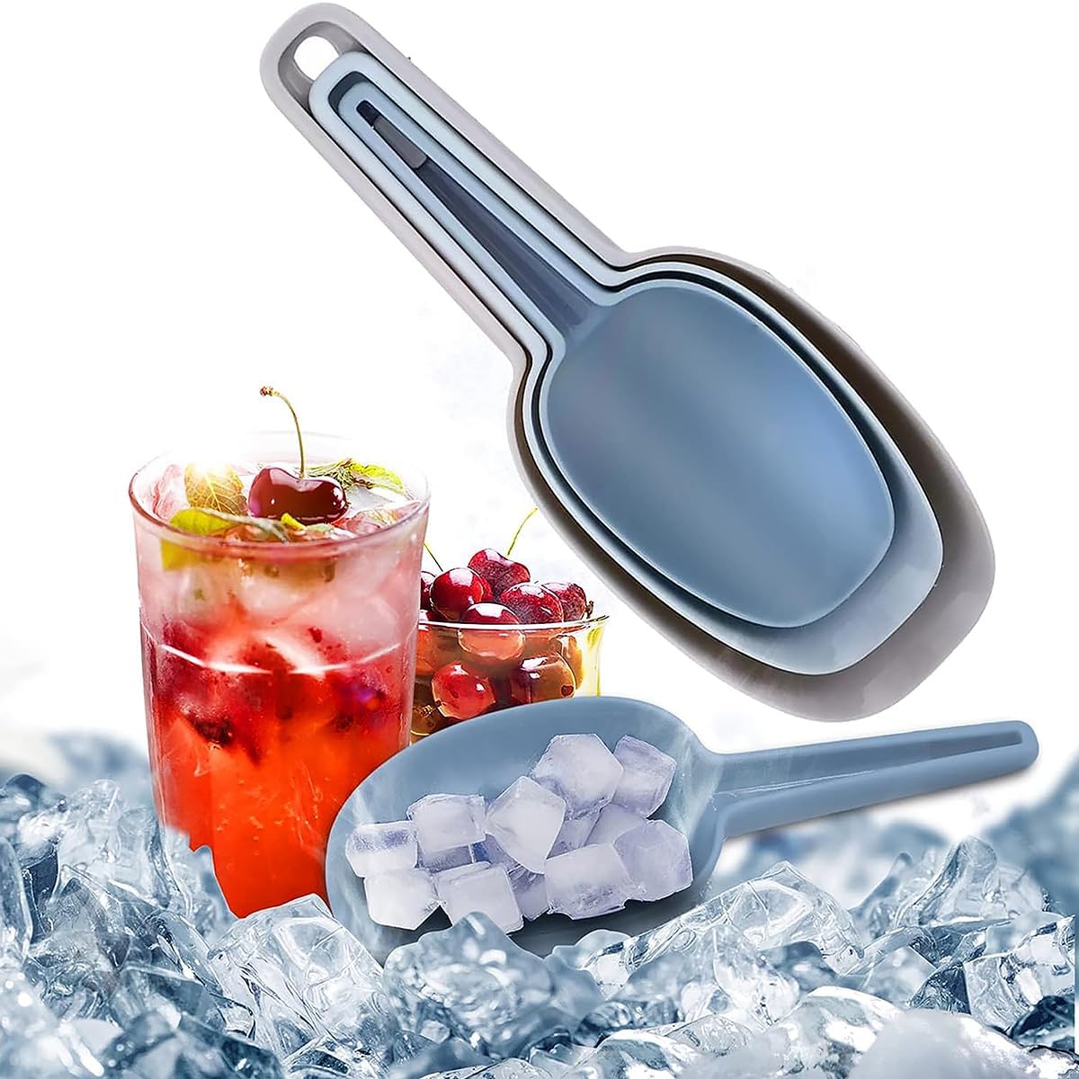 Plastic Scoops for Canisters, Plastic Scoop for Ice Cubes, Flour Scoops Dry Goods Coffee Beans & Cereals