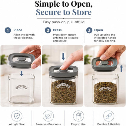 Kilner 3 Litre Glass Cereal Dispenser | Storage Jar with Airtight Glass & Silicone Lid | Easy-Pour Spout for Mess-Free Serving | Food Dispenser for Cornflakes, Beans, Granola and Pet Food