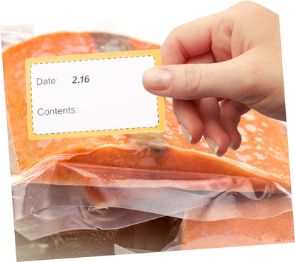 KALLORY 5rolls Convenient Portable Date Labels Blank Food Stickers for Bottles Office Use and Food Preservation Lightweight and Practical for Easy Organization