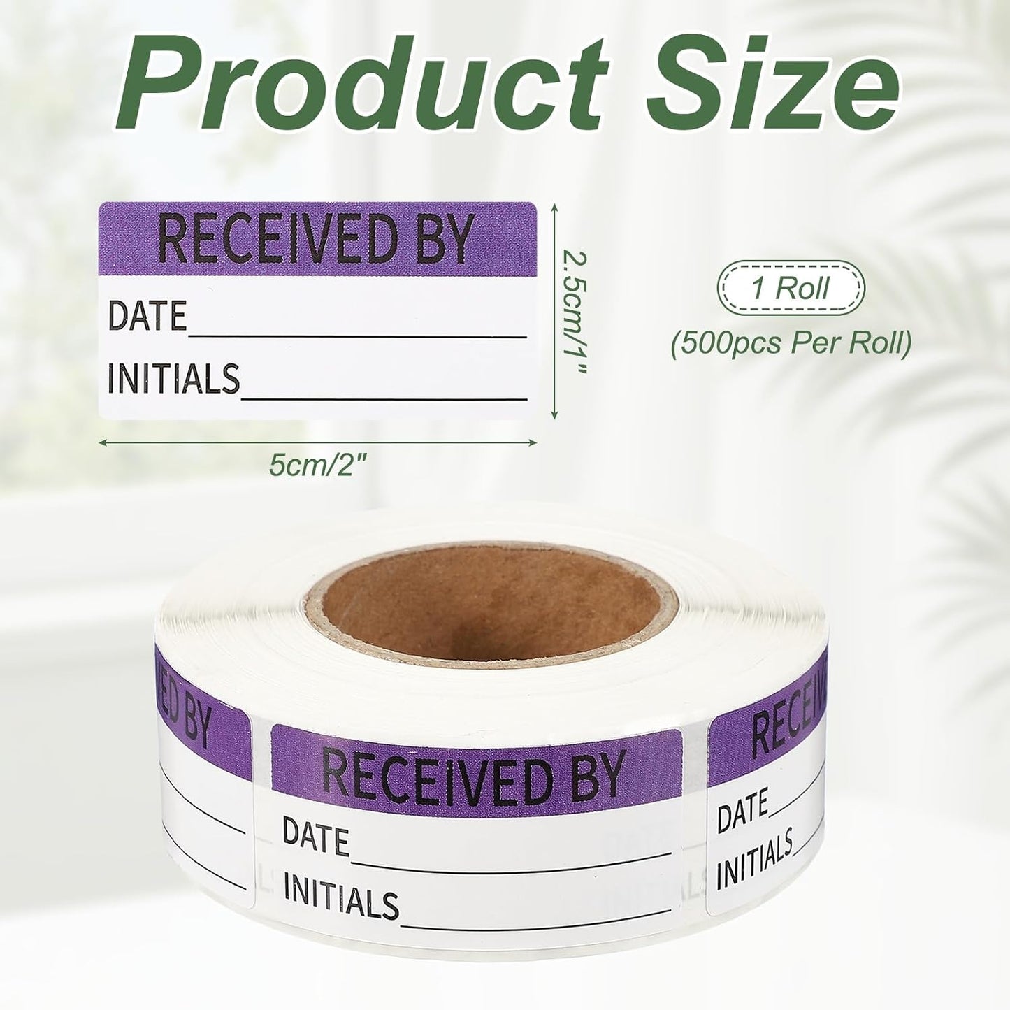 PATIKIL 500 Pcs Expired Date Label Stickers Roll, 2 x 1 Inch Removable Inventory Labels Adhesive Food Sticker Roll for Marking Organizing Inventory and Food Container, White and Black