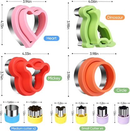 Uncrustable Sandwich Cutter, Sandwich Cutters for Kids Lunch, 43 Pcs Kids Sandwich Cutter and Sealer Set with Storage Case, Crustless Sandwich Cutters Shapes for Girl Boy Lunch & Bento Box Accessories