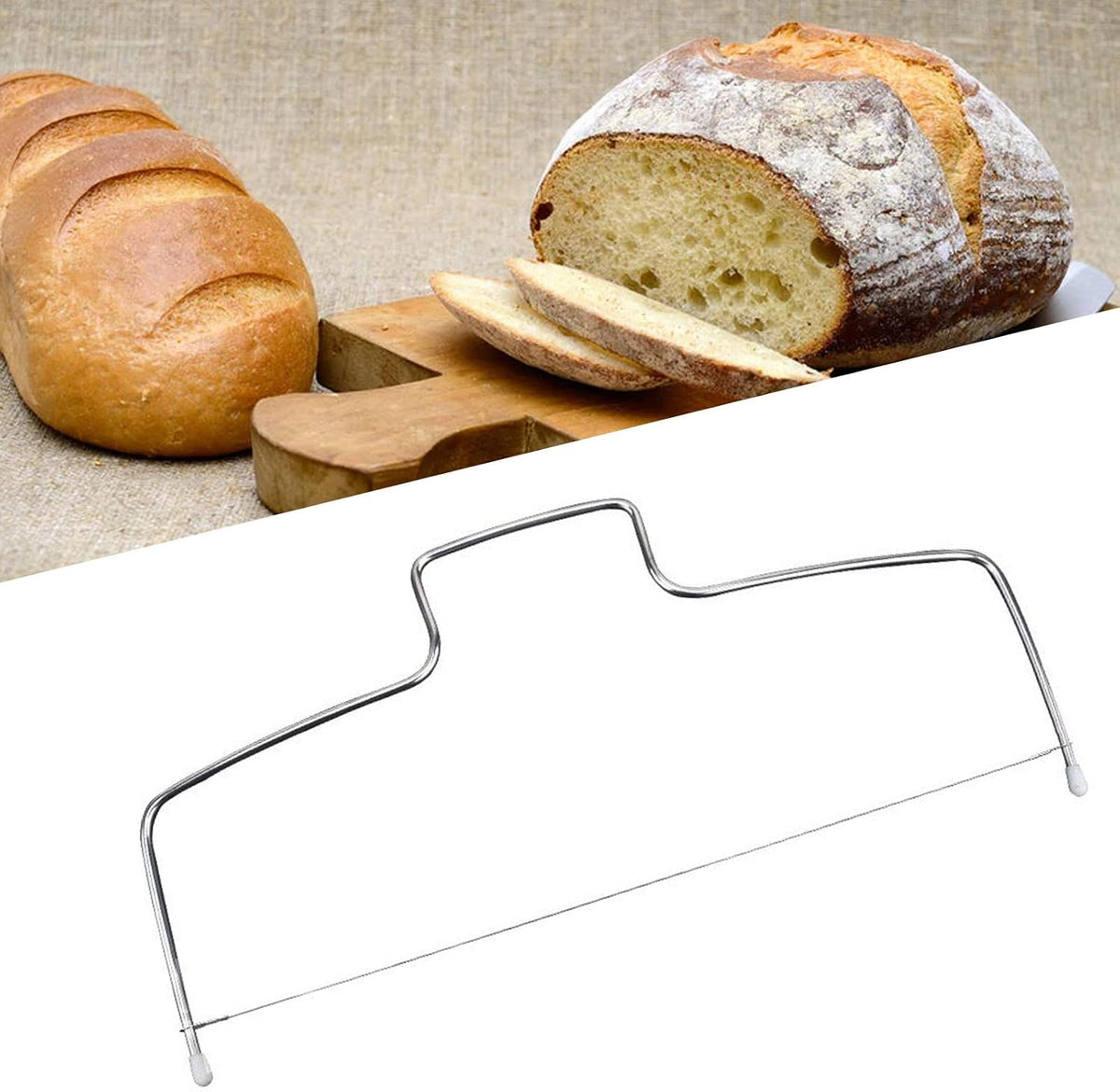 Cake Leveler, Stainless Steel 8 Gear Adjustable Wire Cake Cutter, Cake Slicers Suitable for Kitchen Accessories Baking Tools