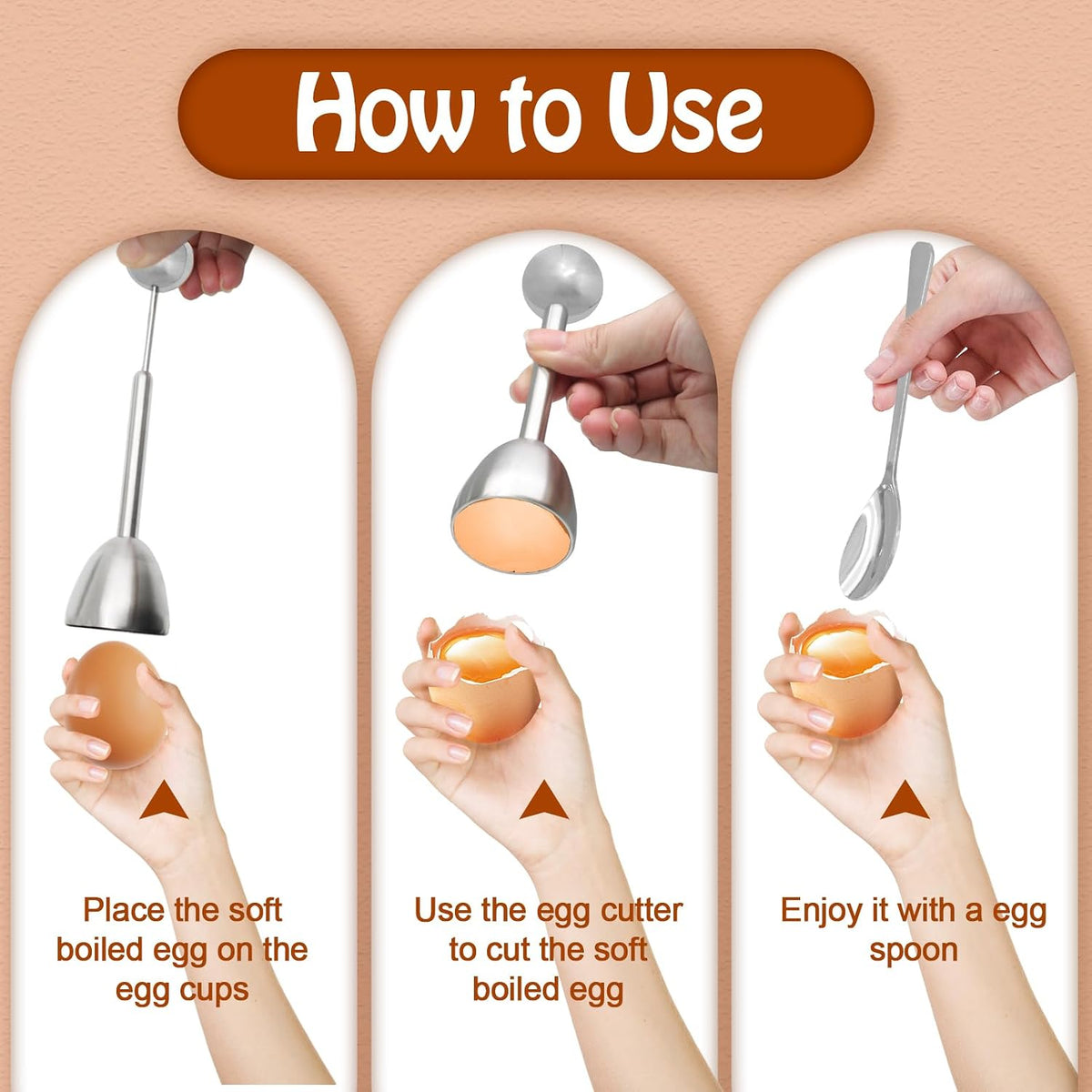Egg Cups & Cracker Set of 5