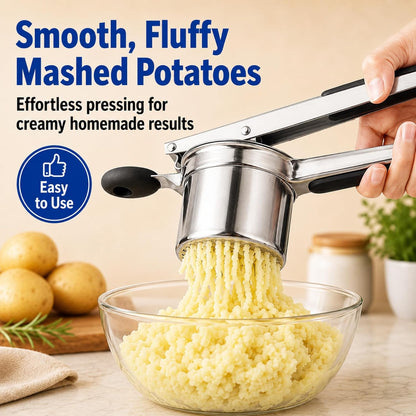 Stainless Steel Potato Ricer, Potato Press for Mashed Potatoes, Vegetable Ricer