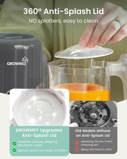 Grownsy Baby Food Maker, Steamer & Blender Baby Food Processor, White