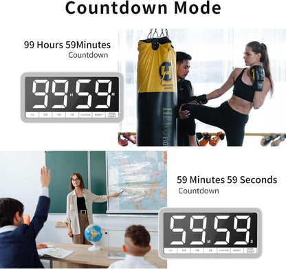 VOCOO Large 7.8" Digital Timer, Magnetic LED Timer for Kitchen & Classroom