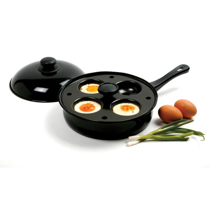 Norpro Nonstick 4-Egg Poacher Skillet with Removable Poaching Frame