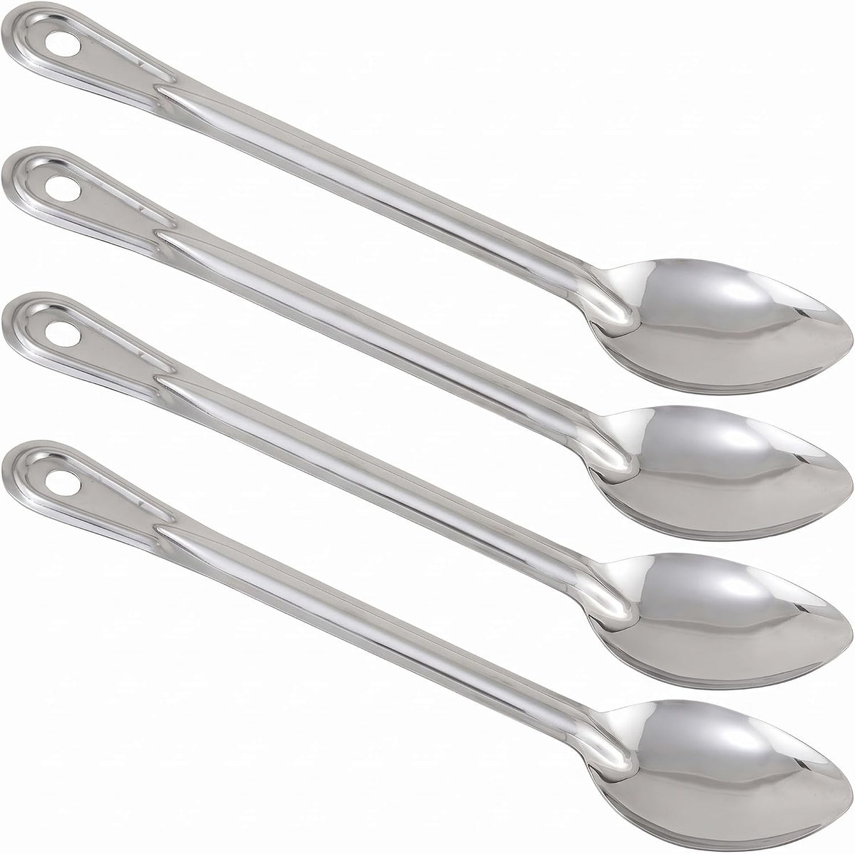 Winco BSOT-13 Solid Stainless Steel Basting Spoon, 13-Inch,Medium