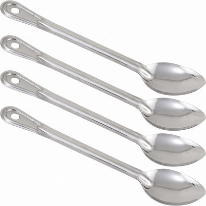 Winco BSOT-13 Solid Stainless Steel Basting Spoon, 13-Inch,Medium