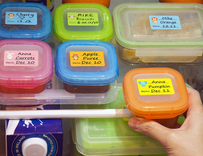 Baby Food Labels, Removable Write-On Daycare Date Labels for OXO Tot Baby Food Storage Containers, Trays, Jars, Freezer & Dishwasher Friendly, for Infants & Babies
