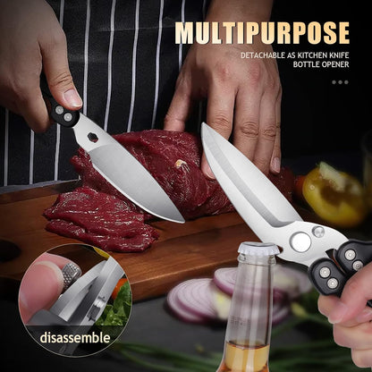DRAGON RIOT Heavy Duty Poultry Shears - A Must Have Kitchen Shears for Chicken and Meat Cutting - Dishwasher Safe and Stainless Food Kitchen Scissors for Thanksgiving