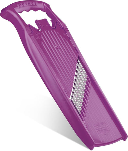 Börner by Reston Lloyd Wave-Waffle Power Line • Crinkle Cut/Spirelli Vegetable Slicer • Slicer for Wave Waffle Cut Style • Multiple Thickness Options • Made in Germany, Orange