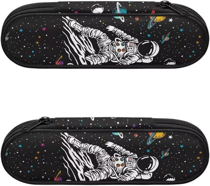 Travel Cutlery Set with Case for Kids Portable Utensil Case Reusable Silverware Pouch for School Travel Lunch Capybara Flower
