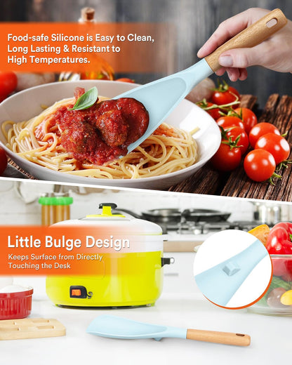 Badiano Cooking Spoon and Rice Scooper for Nonstick Cookware,Multi-function