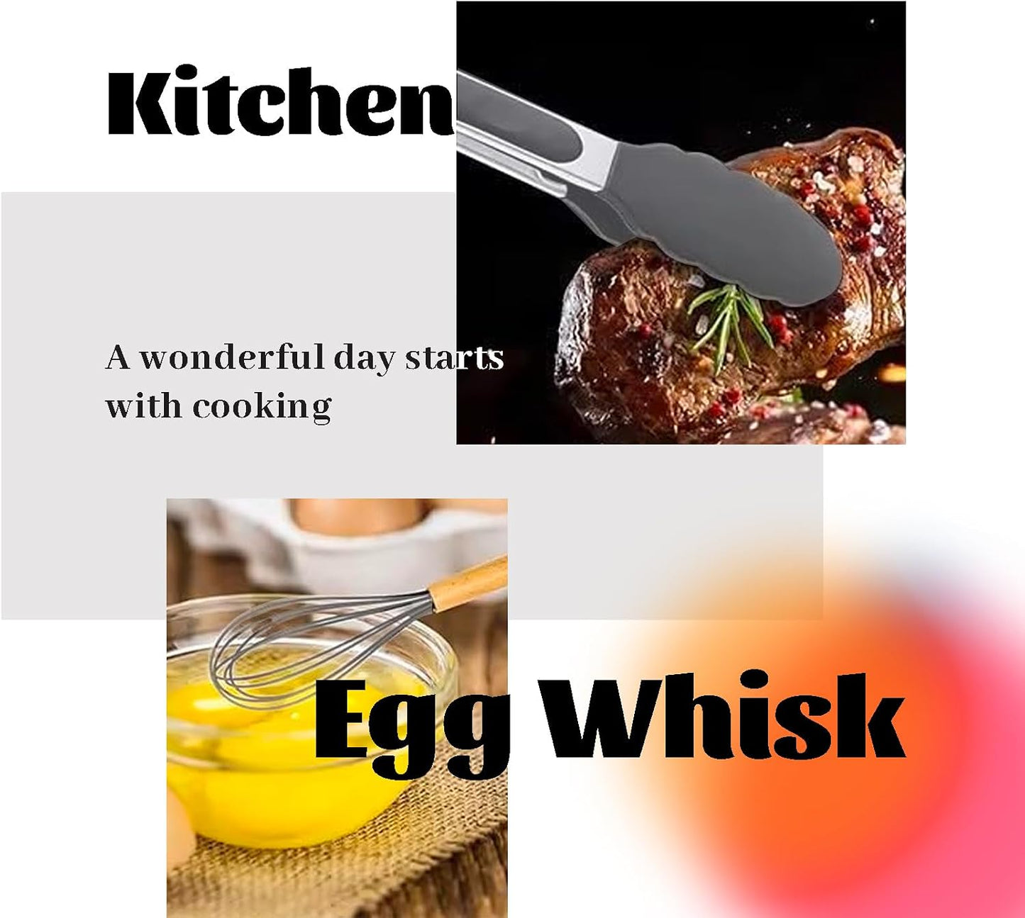 Silicone Cooking Utensils Set For Kitchen, Spoons Spatula Spatulas Accessories, Baking Heat Resistant Cookware De Home, Rubber New Apartment Decor, Plastic Nonstick Turner Tool (black)