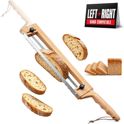 Adjustable Bread Knife, Ambidextrous Design Bread Slicer for Homemade Bread