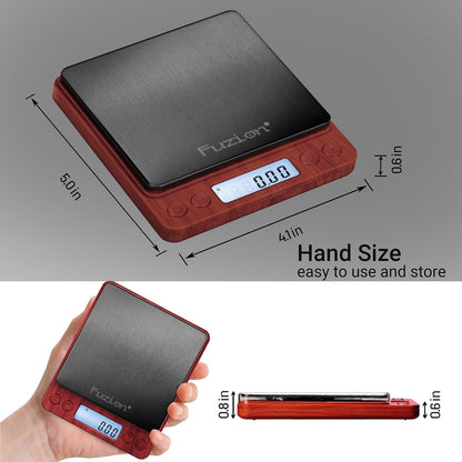Fuzion Digital Gram Scale .01 Gram Accuracy, 500g Small Jewelry Scale