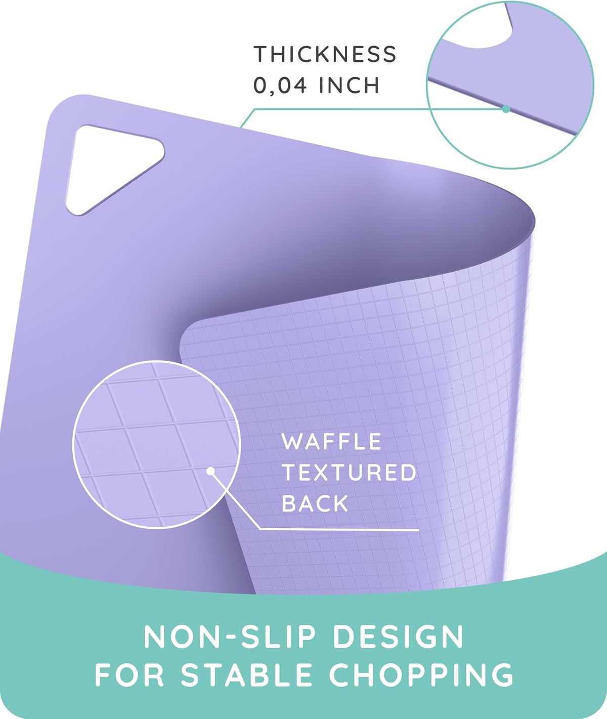 Cutting Boards for Kitchen, Plastic Cutting Board, Dishwasher Safe Cutting Boards with Juice Grooves for Meat, Veggies, Fruits, Easy Grip Handle, Serveware Accessories (Gray)