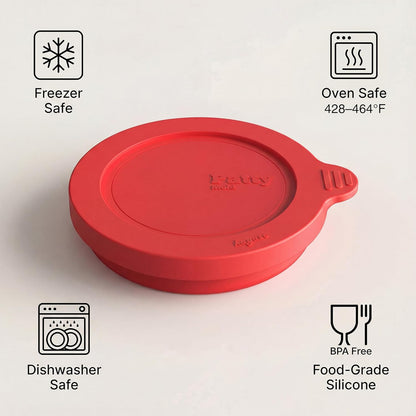 Silicone Burger Patty Mold Set with Lid, Nonstick Burger Press for 1/4 lb Patties, Food-Grade Patty Maker for Beef, Chicken & Veggie Burgers, Food Freezer Container, 4 Pack